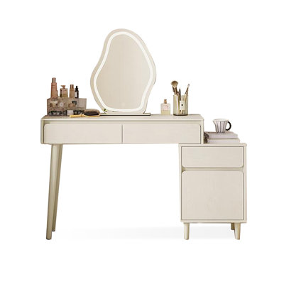 Makeup Vanity with Light mirror,3 drawers