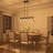 5 - Light Dimmable Square / Rectangle Chandelier-778754449