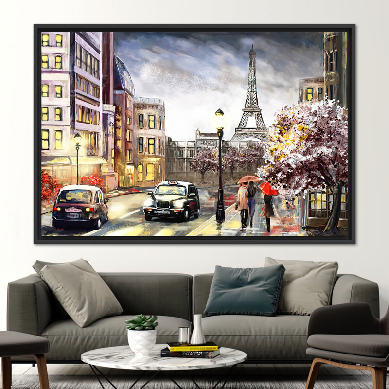 Print on Canvas, Framed Print without Mat, 20 cm H x 30 cm W, Black