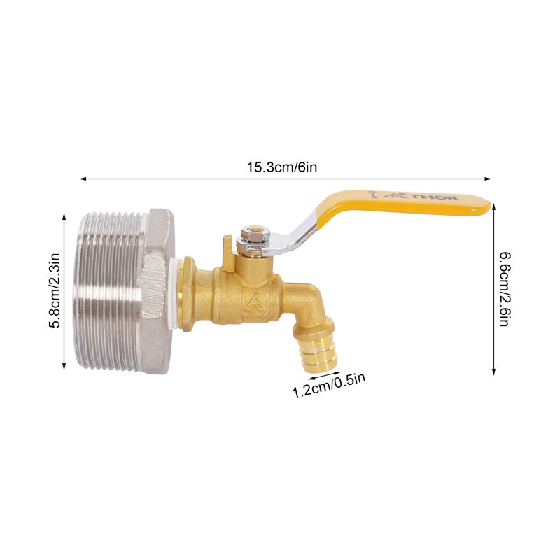 Robinet de baril en acier inoxydable 4PCS, robinet de baril en laiton