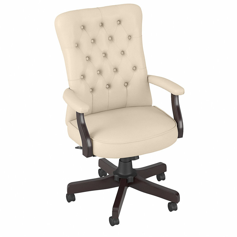 Chaise de bureau Mayfield, Blanc antique, Oui