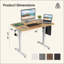 Bureau de travail électrique à hauteur réglable-119705151-119705148-119705149