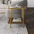Inez Glass Top End Table