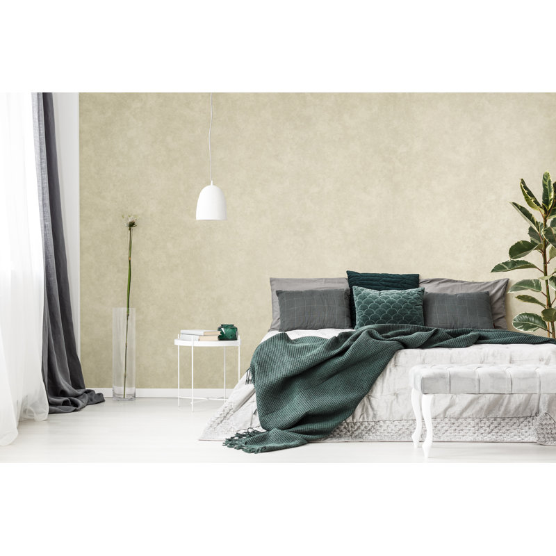 Urban Classics Collection Portobello Abstract Texture Metallic Shimmer Wallpaper Roll, Cream