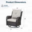 Swivel and sliding wicker patio chairs-2117509931-2117509928