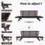 Lit de jour simple en bois massif