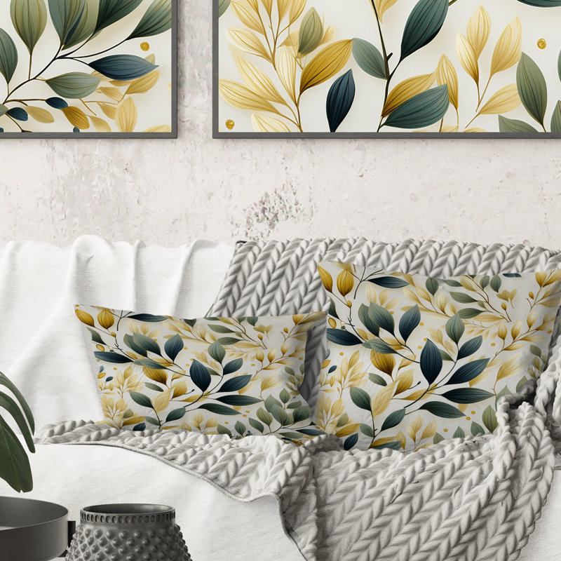 Coussin Tranquil Leaves III - Plants