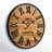 Sirena Wood Round Farmhouse Style Wall Clock