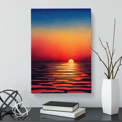 Japanese Sunset Watercolour Vol.1 - Wrapped Canvas