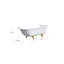 61'' L Freestanding Soaking Bathtub-17756253-17756256