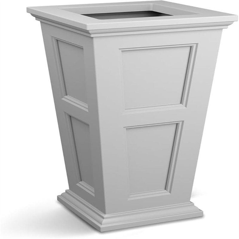 Fairfield 28" Tall Planter, 16X16, White