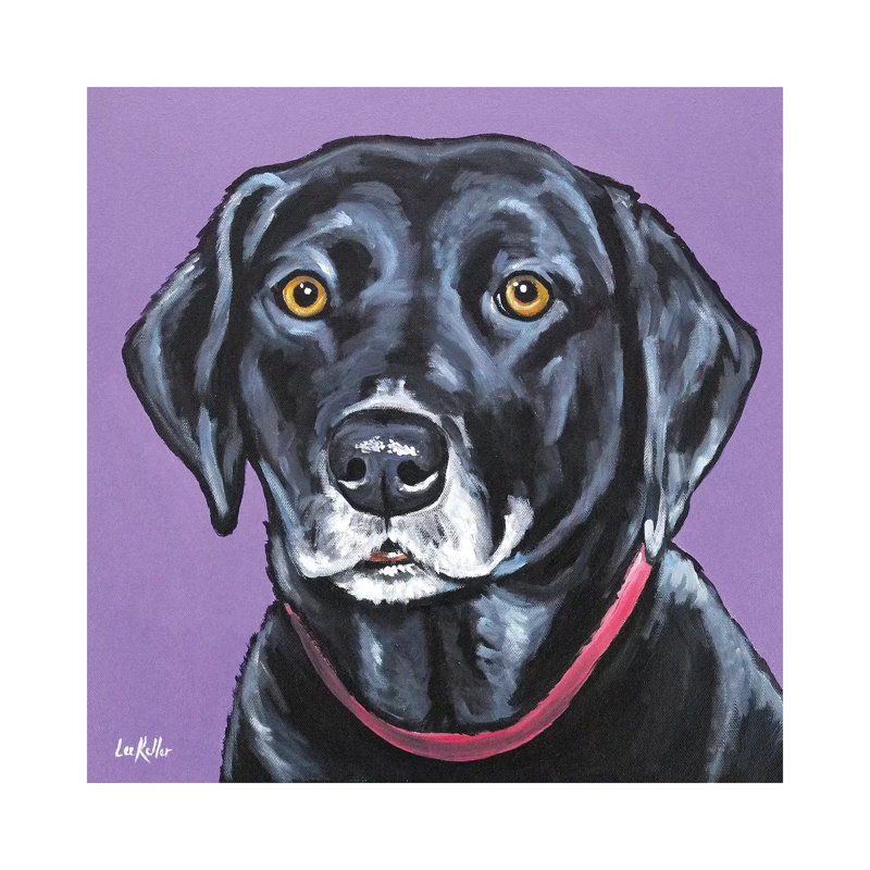 Black Lab - Fifi - Wrapped Canvas Print, 30.48 cm H x 30.48 cm W