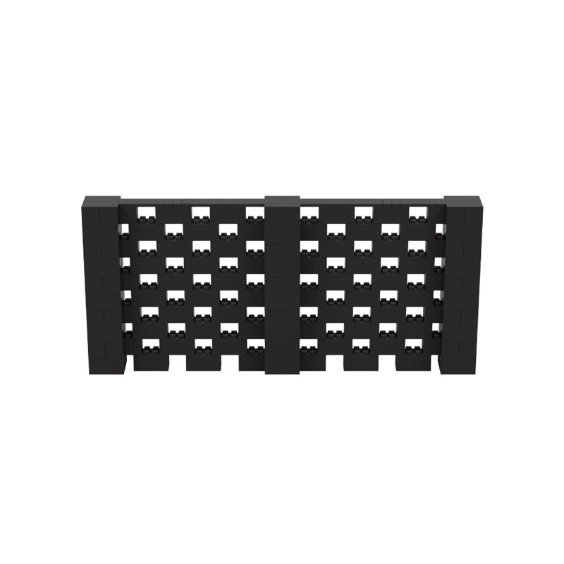 Ensemble mural Everblock, Noir, H 60 po x l 132 po x P 12 po