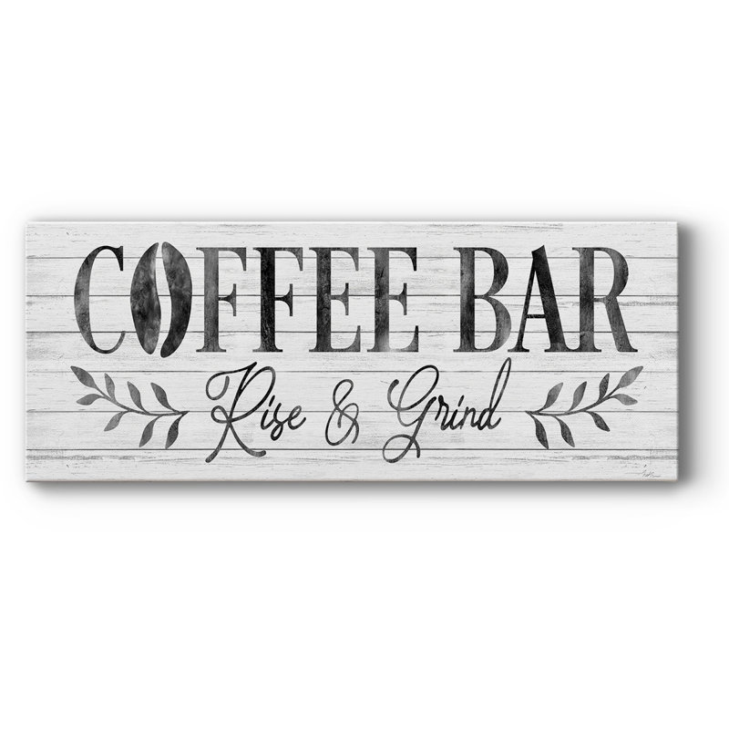 Bar à café, H 8 po x l 20 po x P 1,5 po