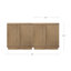 Armoire Mid-Century moderne avec base en bois massif-1305155389