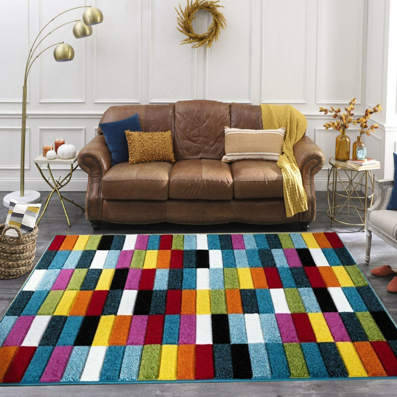 Aadish Striped Indoor / Outdoor Area Rug, Rectangle 80 x 150cm