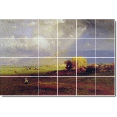 72" x 48" Ceramic Painting Decorative Mural Tile 12" x 12"