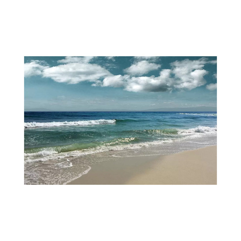 Majestic Waves 1 Piece Wall Art on Canvas, 30.48 cm H x 45.72 cm W, Wrapped Canvas