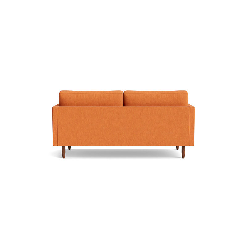 Skinny Fat Loveseat (70"), Performance Weave - Carrot