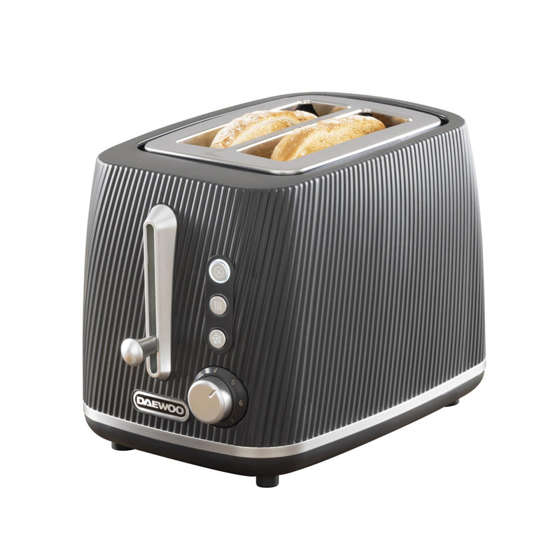 Daewoo Cascade 2-Slice Toaster, Black