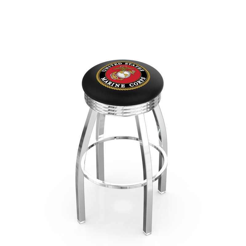 Tabouret tournant 25" avec forces armées américaines, Marines