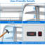 Réfrigérateur commercial 4,2 pieds cubes, refroidisseur de porte en verre avec tablettes à DEL-126113278