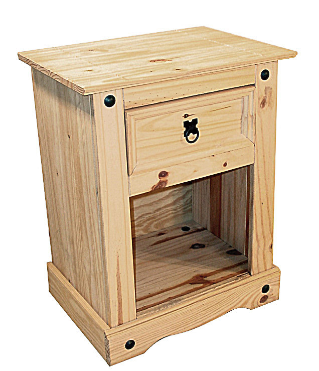Dean 53cm W Solid Wood Bedside Table