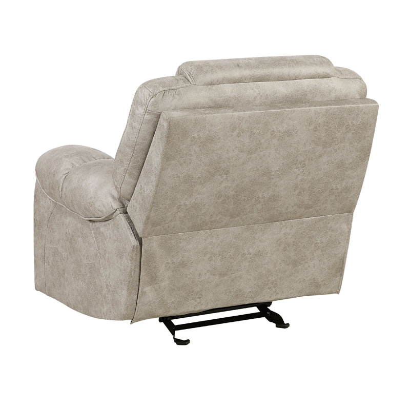 Fauteuil inclinable manuel Lily Lily, microfibre polie gris étain
