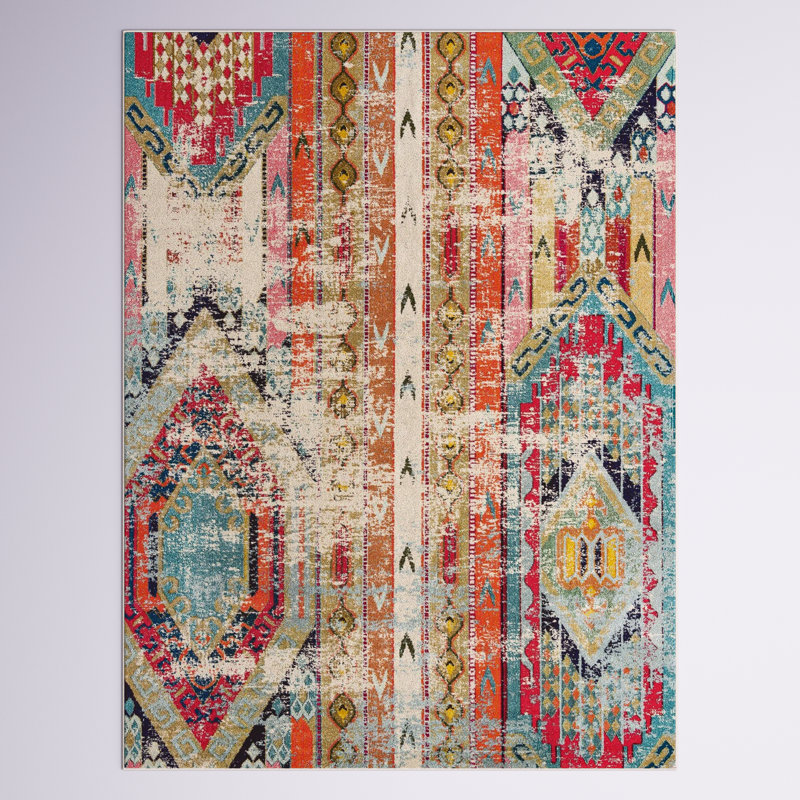 Newburyport Washable Geometric Indoor Rug, Rectangle 9' x 12'2"