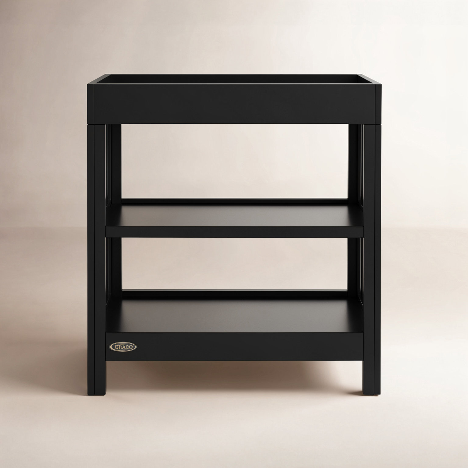 Teddi Changing Table with Pad, Black