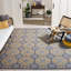 Tapis gris crocheté à la main Naya-23046952
