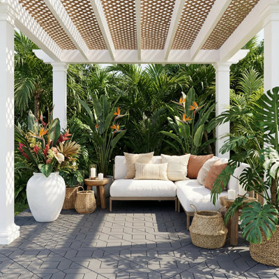 RICH HOLY ENTERPRISE CO., LIMITED 30.5 cm L x 30.5 cm W Plastic Outdoor Deck Tile