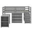 Lit mezzanine double bas avec cabinet-2130900319