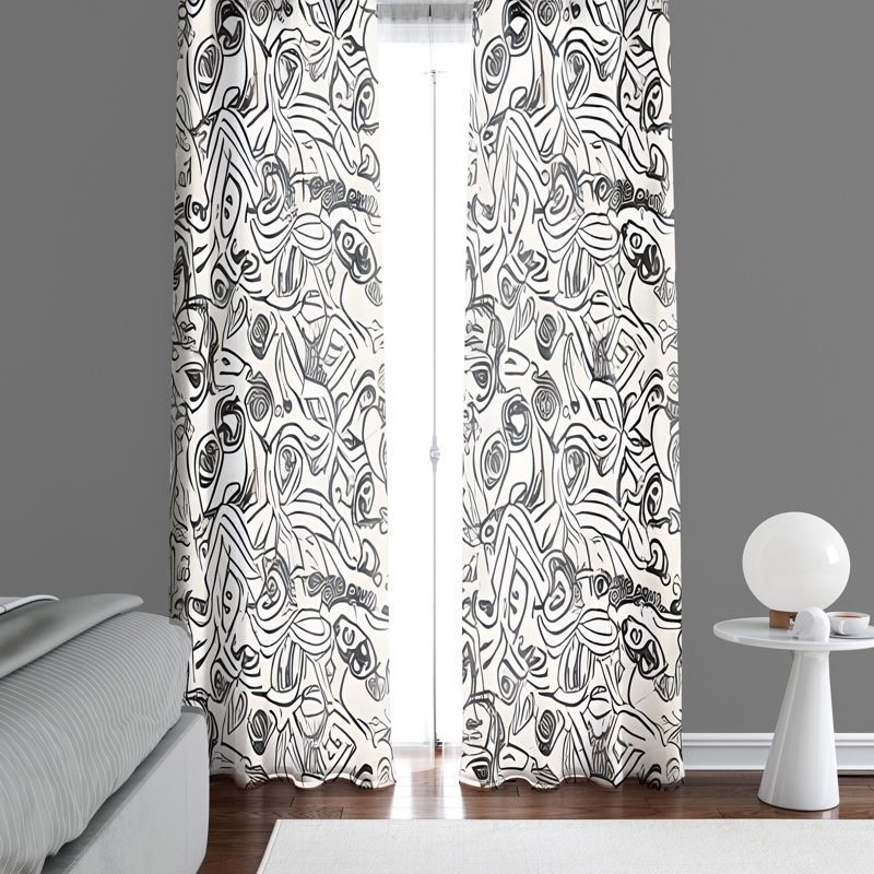 Rideau en polyester Braxon, L 20 po x L 52 po