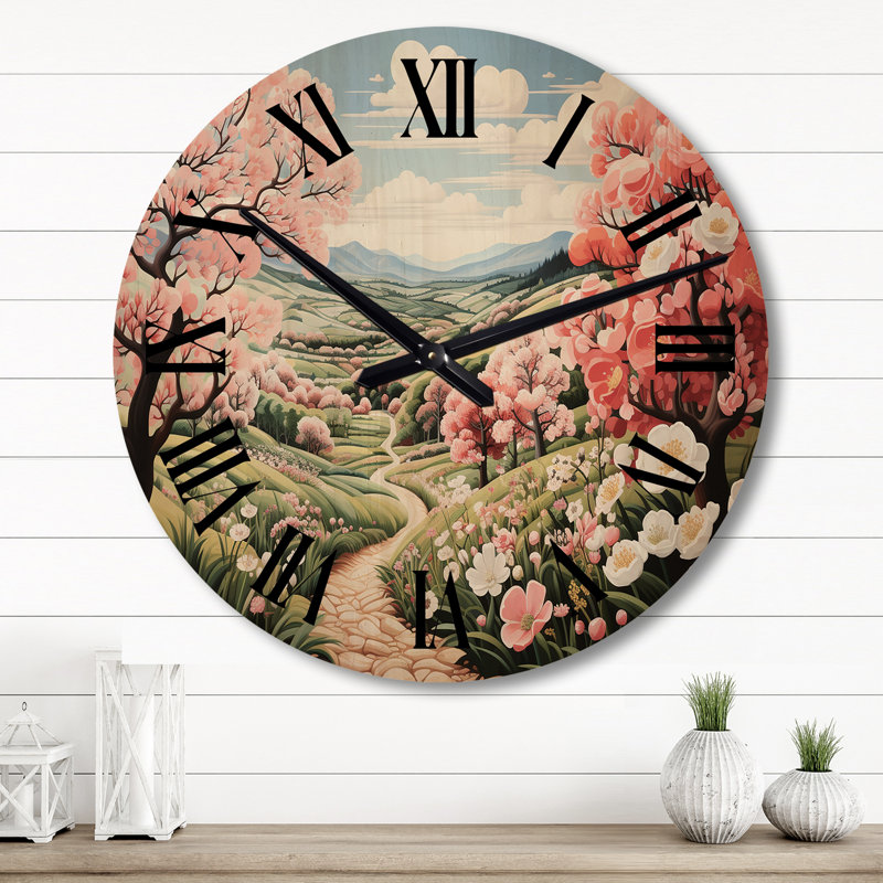 Horloge murale en campagne surdimensionnée, Grand