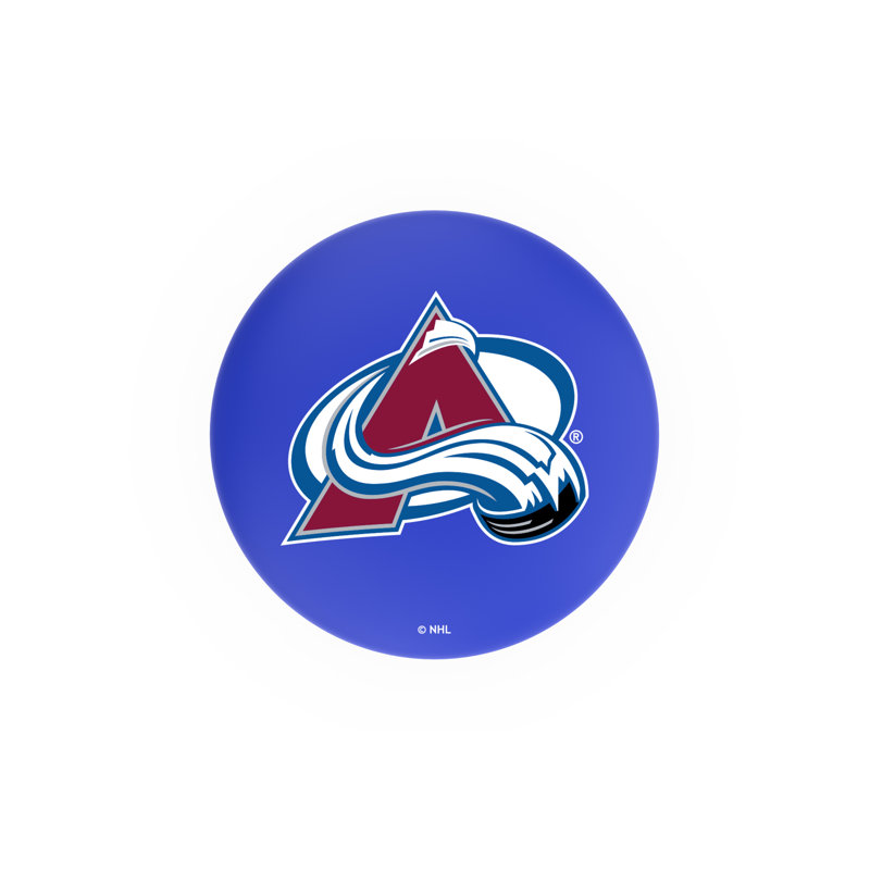 NHL 25" Swivel Bar Stool with Cushion, Colorado Avalanche, 25"