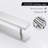 Modern Bathroom 16-Inch Adhesive Towel Rack No Drilling Stainless Steel Rectangular Wall Mounted Towel Bar, for Bathroom-69991860