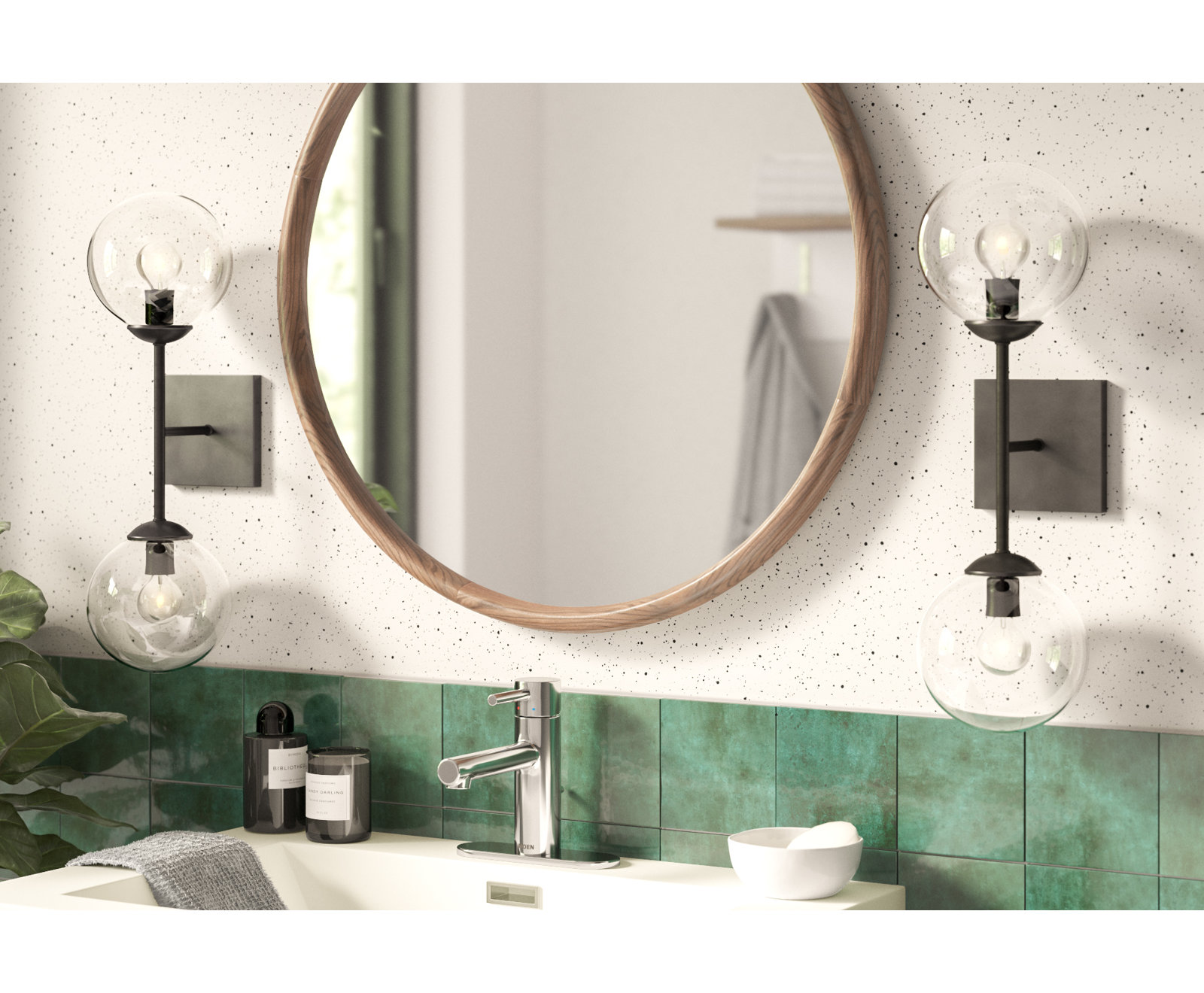 Align Single-Hole Bathroom Faucet with Drain, Chrome