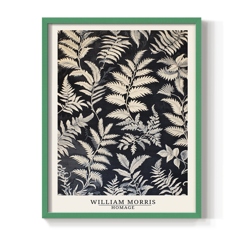 Imprimé encadré en bois massif de la série DCCXCV III de la série WILD, H 11 po x l 9 po, Vert
