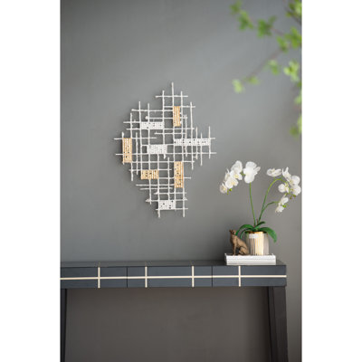 Décoration murale grille géométrique