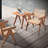Modern Natural Chair With Breathable Seat Cushion For Home Beige And Wooden Legs A Classic Look