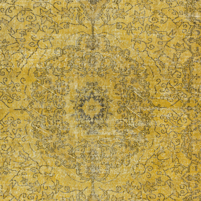 Tapis turc contemporain fait à la main 6,4 x 9,4 pi