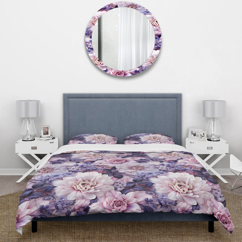 Ensemble de housse de couette floral Ethereal Floral Delight Victorian Pattern I
