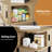 39" Lift Top Coffee Table, Fluted Modern Rectangle Center Table With Hidden Storage Space, Wood Living Room End Table With Sliding Door, For Home Office, Small Space-1274298540