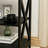 Wooden End Table with Storage Modern Sofa Side Table with X-Shape Design and Two Shelves-862387187