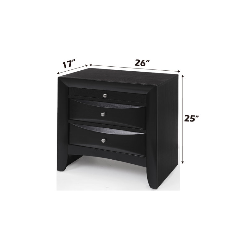 Table de chevet Ireland, Noir