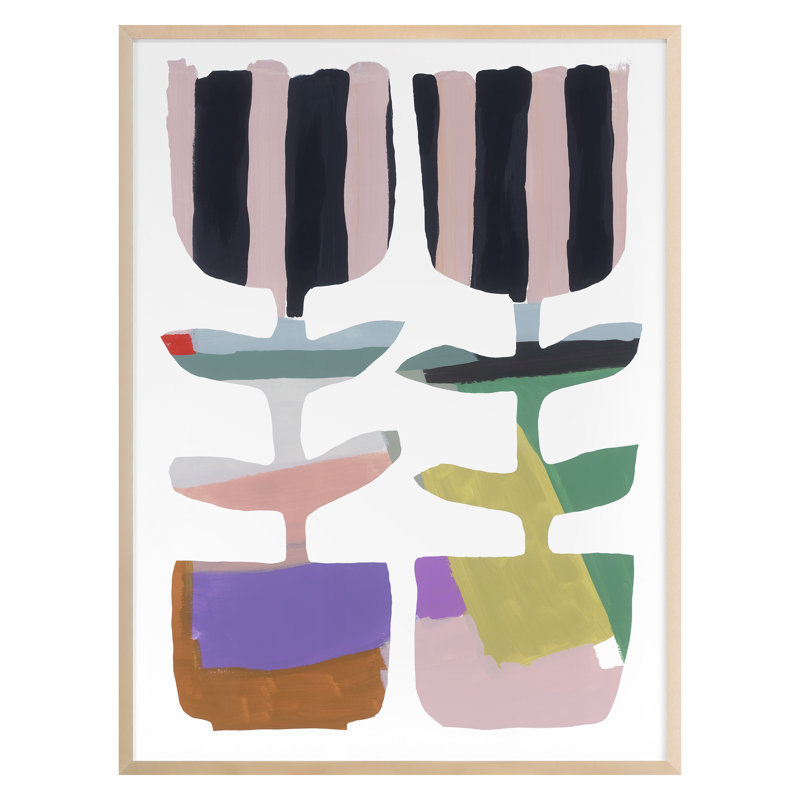 Rainbow Flowers 1 Print by Straus, Katie, 40" H x 30" W