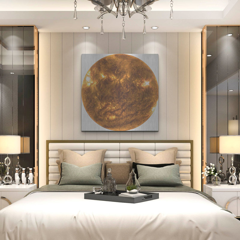 «The Sun copie» par Luxe Portfolio, art mural en métal, H 36 po x l 36 po