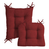 Arden Plush Indoor/Outdoor Rocking Chair Cushion Set, 18 x 20