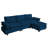 Oversized modern comfy comfy sofa with Ottoman-867979015